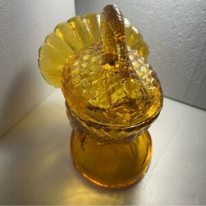 Amber Glass turkey Sculpture